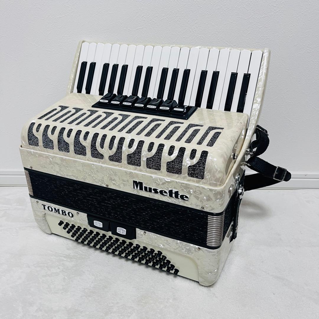 【美品】TOMBO トンボ 独奏用アコーディオン J-80C Musette