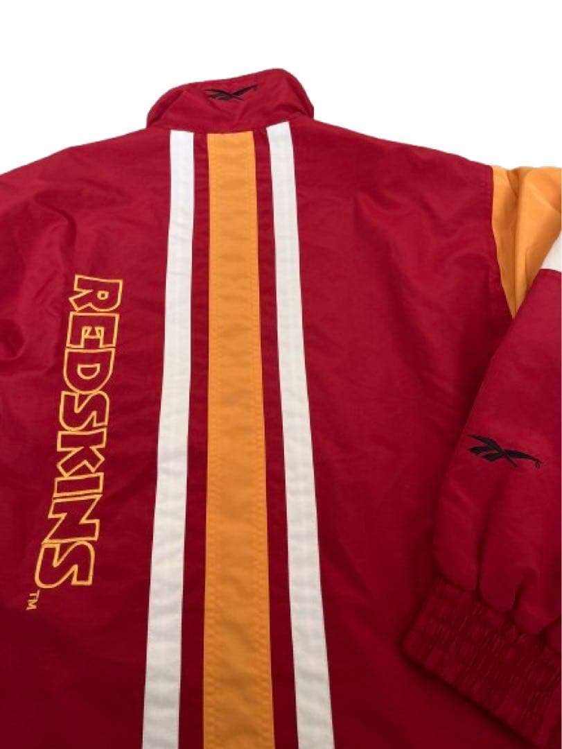 90s Reebok NFL レッドスキンズ ジップジャケット XL 赤 刺繍