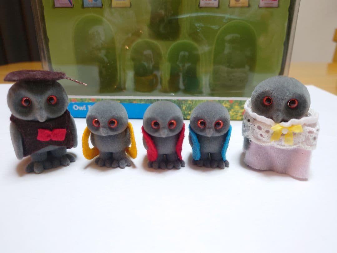 【超希少】シルバニアファミリー　ふくろうファミリーセット　Flair社製