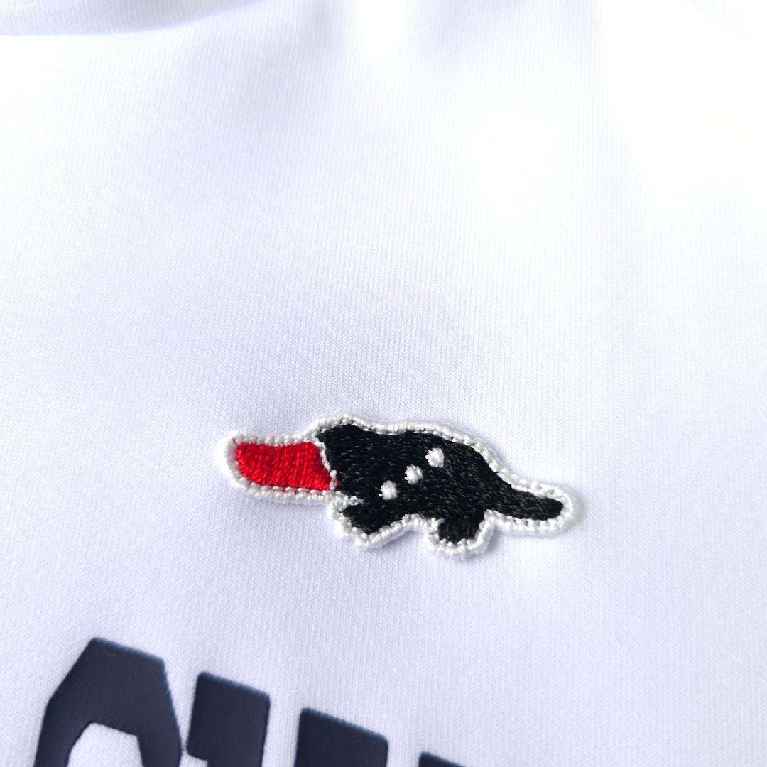 人気完売品 2025年 ラフアンドスウェル トリカラーオフタートル トレーナー白