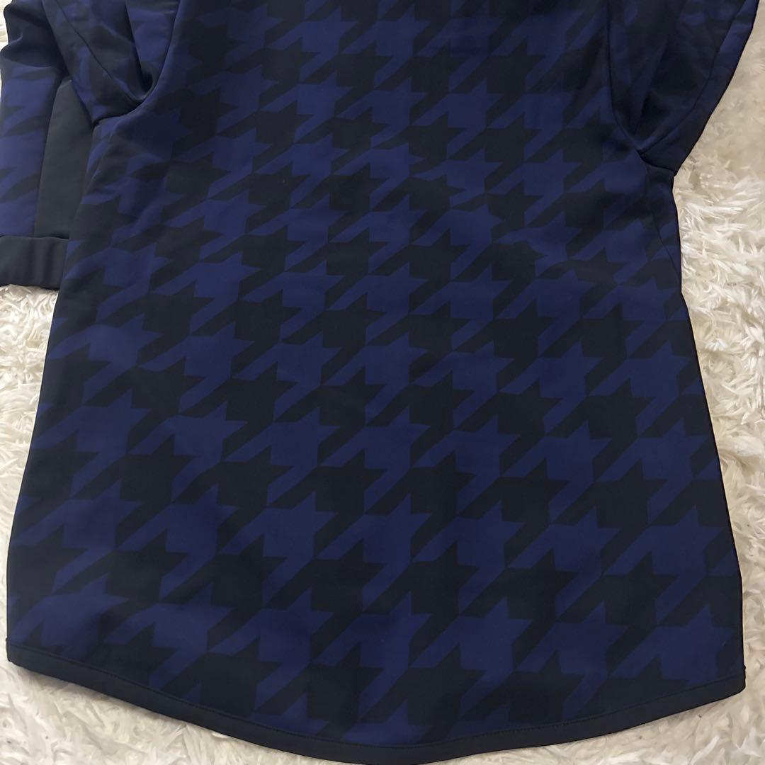 極美品　ハイドロゲン　ネイビー ブラック ハウンドトゥース ジャケット