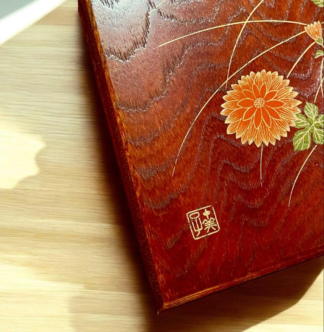 ヴィンテージ日本製蒔絵漆箱 – 高級装飾品