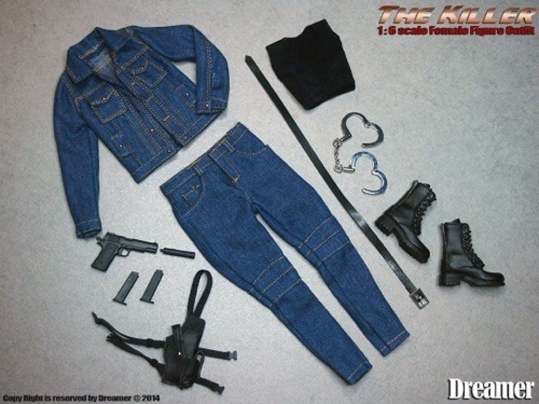 Dreamer 1/6サイズフィギュア用衣装 女性用 デニムカスタムセット
