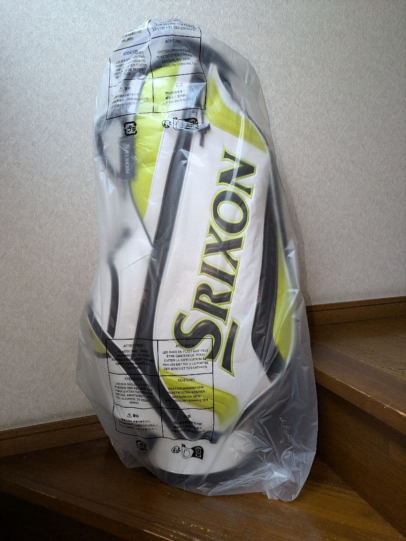 SRIXON ゴルフバッグ ホワイト/イエロー