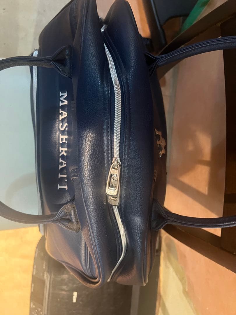 MASERATI ネイビー ハンドバッグ