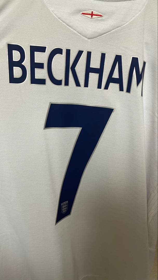 【正規品】06W杯 ベッカム 長袖 海外XL 新品タグ付 ホーム イングランド