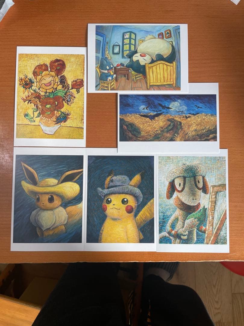 ゴッホ博物館　ポケモンコラボ ポストカードセット 6枚