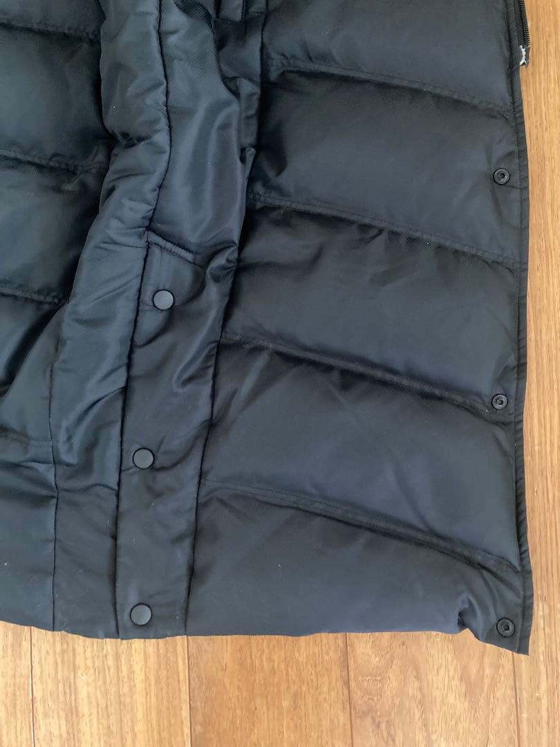 ミズノプロ フード付きダウンコート M ブラック 野球 ベンチコート