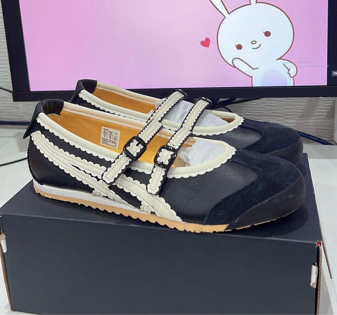 オニツカタイガー ウィメンズ メキシコ66 TGRS ブラック/クリーム