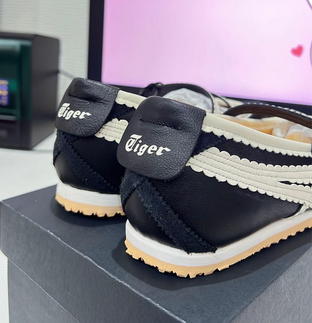 オニツカタイガー ウィメンズ メキシコ66 TGRS ブラック/クリーム