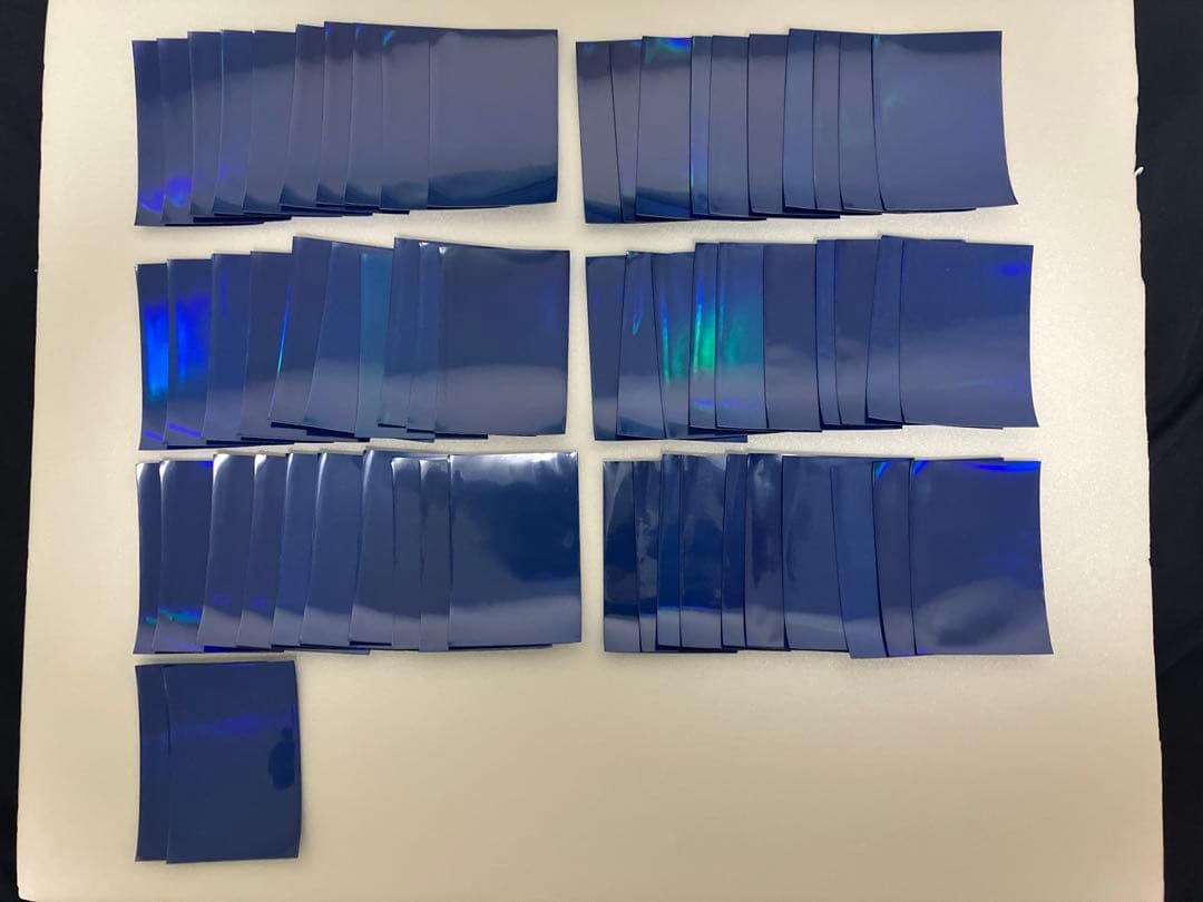 遊戯王 スリーブ 初期 ロゴ 青 ブルー 機械の叛乱 62枚