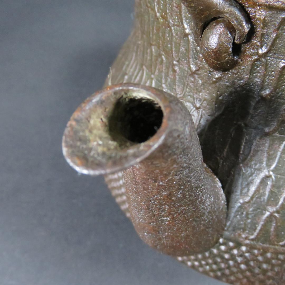 鉄瓶 在銘 表面に油 錆少々 鉄器 囲炉裏 炉端 鉄分補給