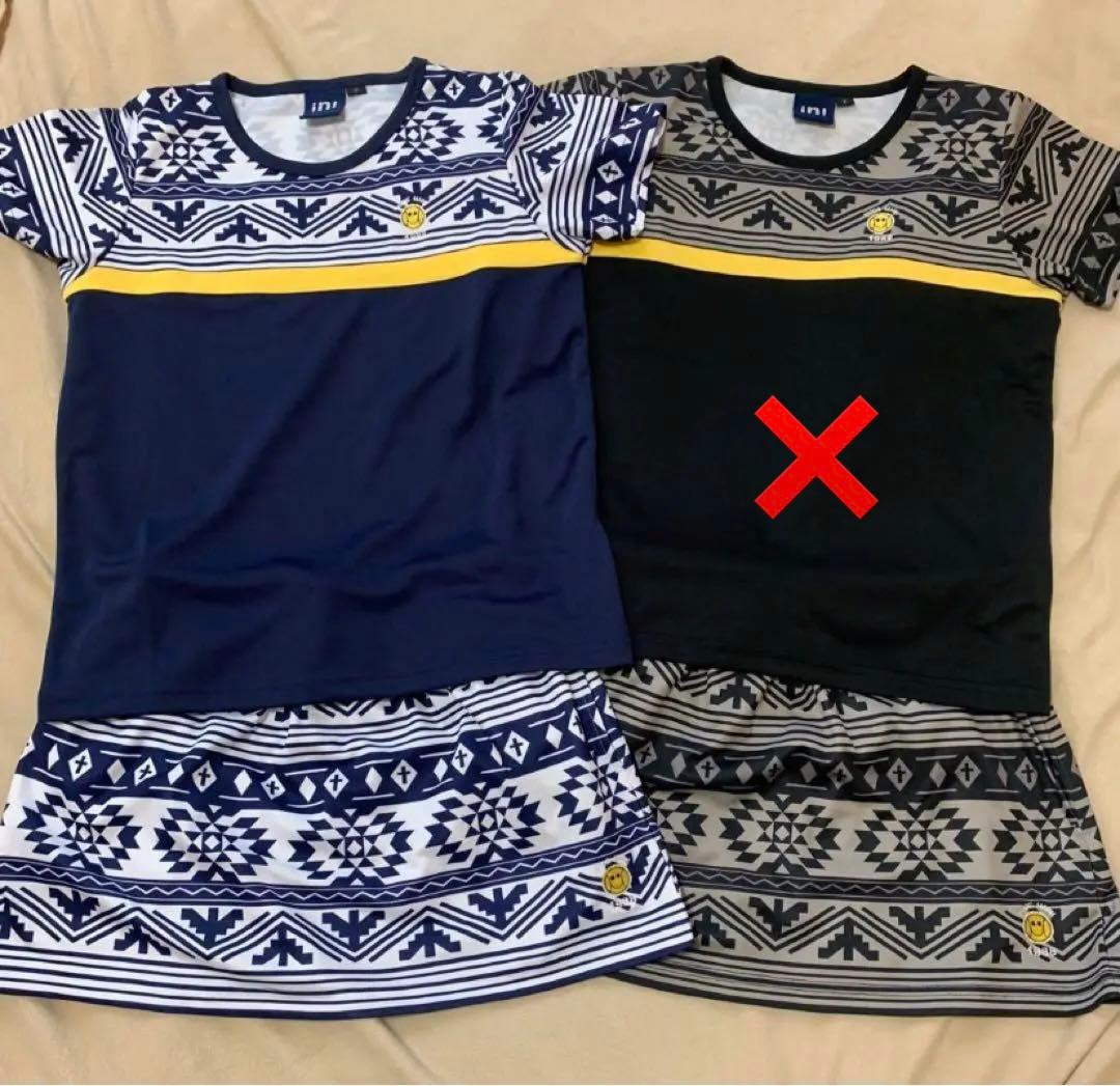 キア　テニス　ゲームウェア　上下セット（ネイビーのみ）