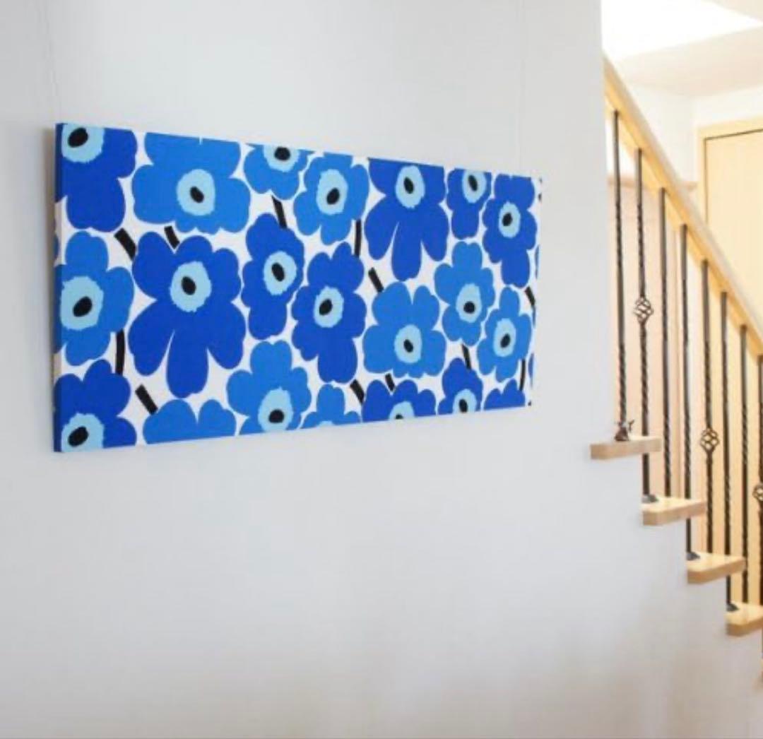 ファブリックパネル マリメッコ　BLUE 1200×500mm