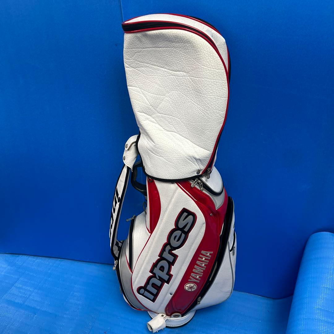 YAMAHA inpres キャディバッグ ホワイト/レッド