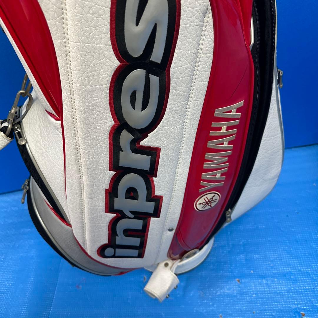 YAMAHA inpres キャディバッグ ホワイト/レッド