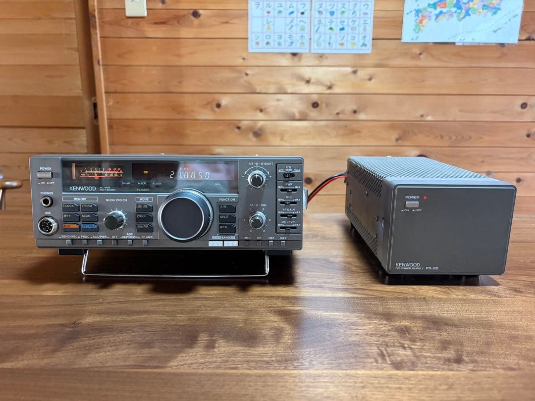 【動作確認済】Kenwood TS-680V 無線機 PS-22 安定化電源