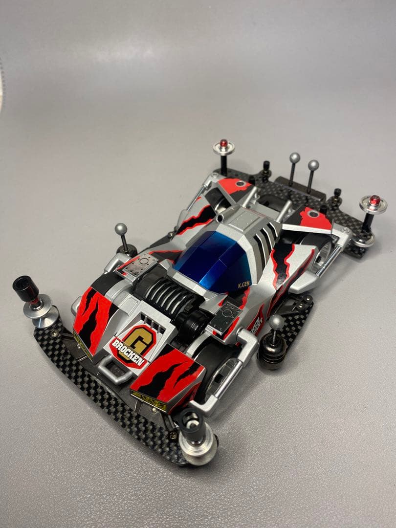 【ミニ四駆】基本の改造がされたミニ四駆。改造例や部品取り等に。NO.487