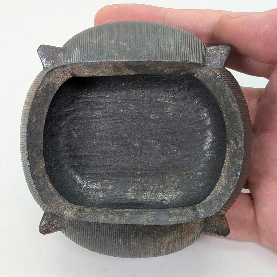 西村春湖 青備前糸巻獅子香炉 共箱合布 備前焼 抹茶道具 香道具 跳ね獅子 在銘