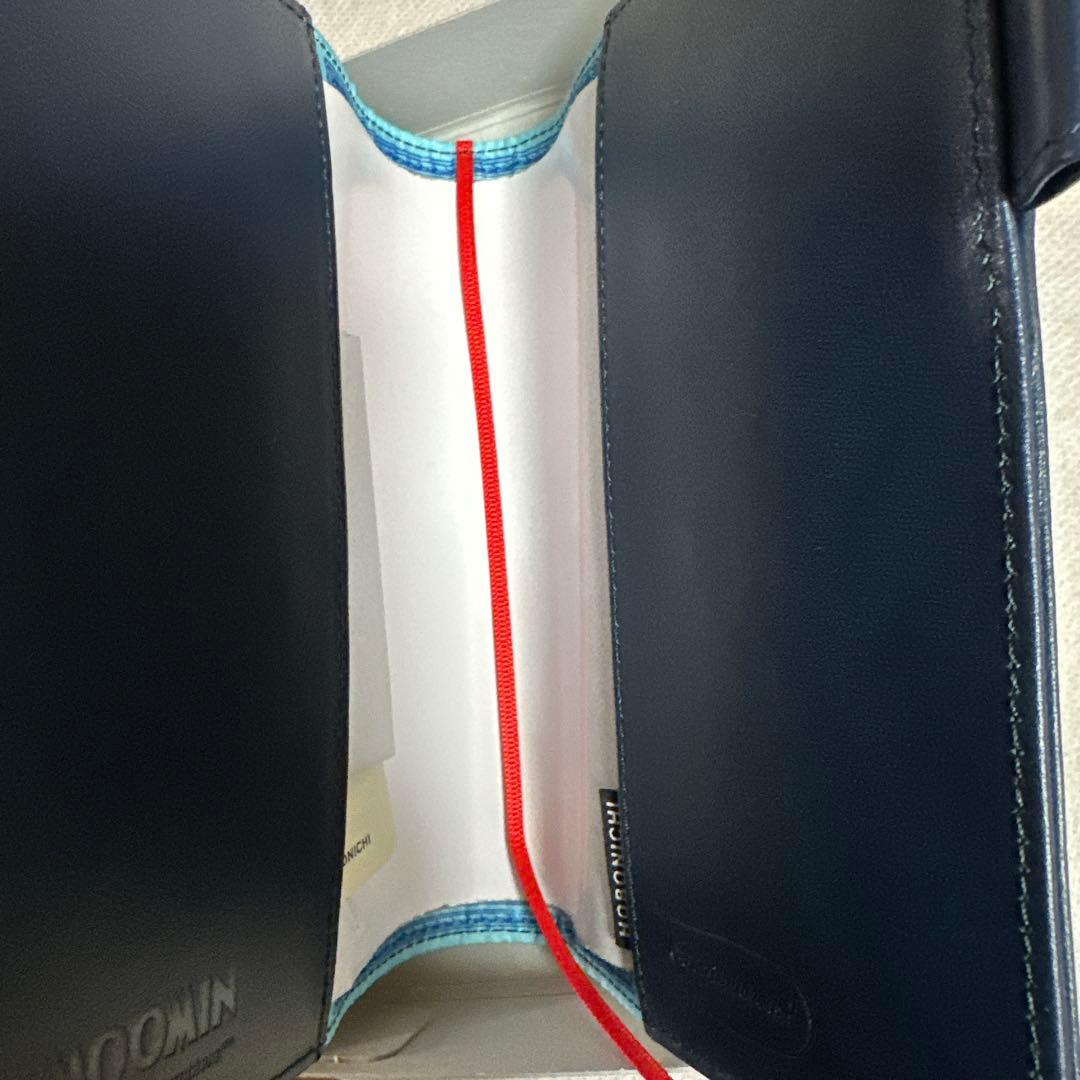 ムーミン ほぼ日　5年手帳　エンボス加工 レザー手帳 ネイビー