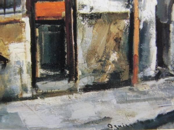 荻須高徳、鍵屋、希少画集画、新品額装付