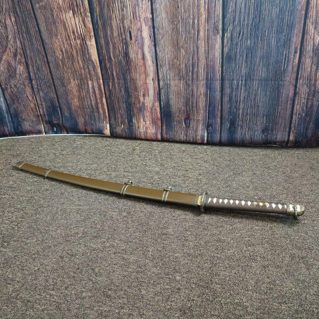 V.ROAD　模造刀　軍刀　尾形刀剣陸軍小刀軍茶柄・軍茶木鞘　 保存袋付き