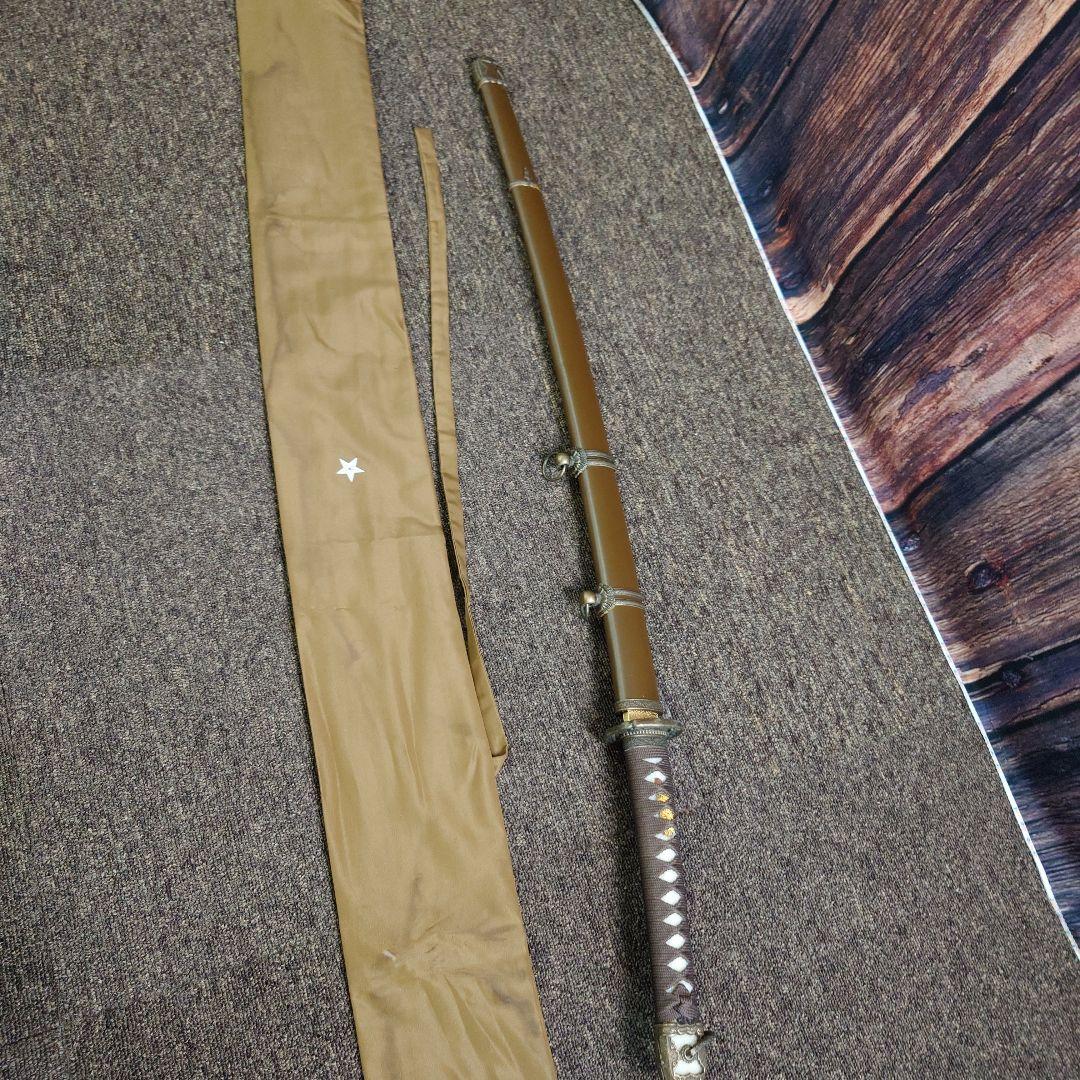 V.ROAD　模造刀　軍刀　尾形刀剣陸軍小刀軍茶柄・軍茶木鞘　 保存袋付き