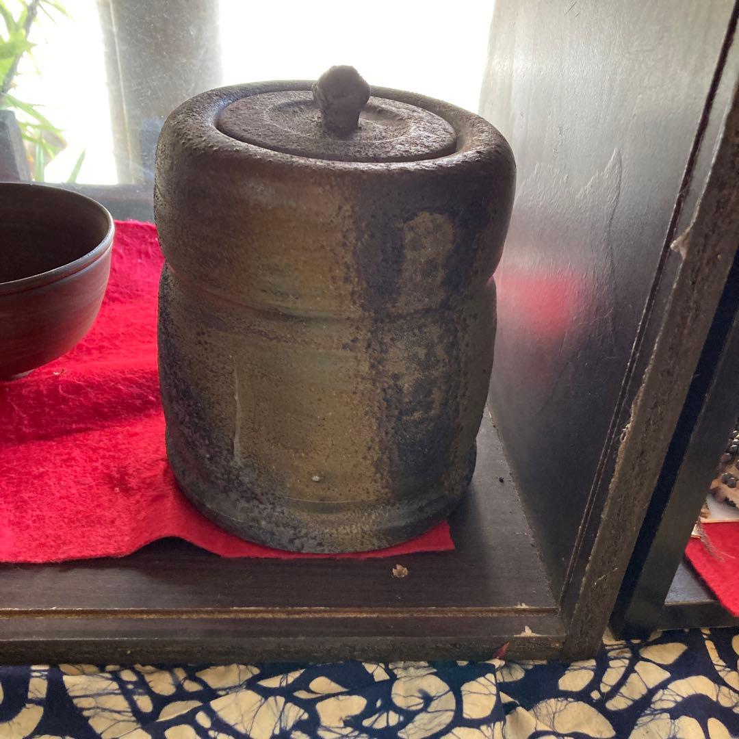 時代備前窯変水差し建水年末年始大売り出しです❣️風格の有る見事な作品です❣️