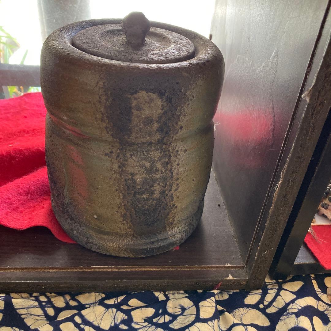 時代備前窯変水差し建水年末年始大売り出しです❣️風格の有る見事な作品です❣️