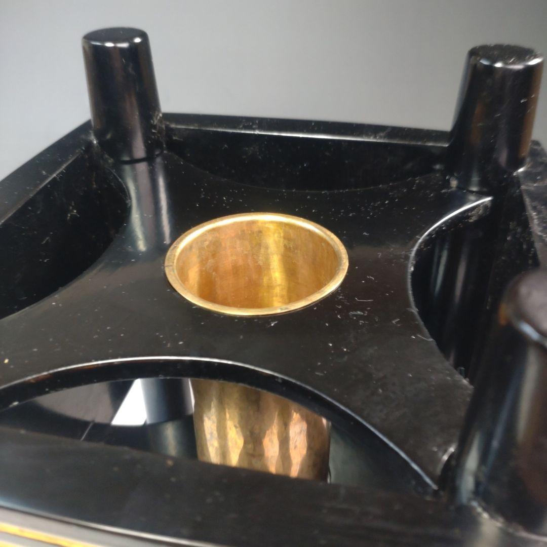 イ221 花入『初瀬川　柳庵』『柳庵好　金線糸巻花生　漆塗　共箱』茶道具