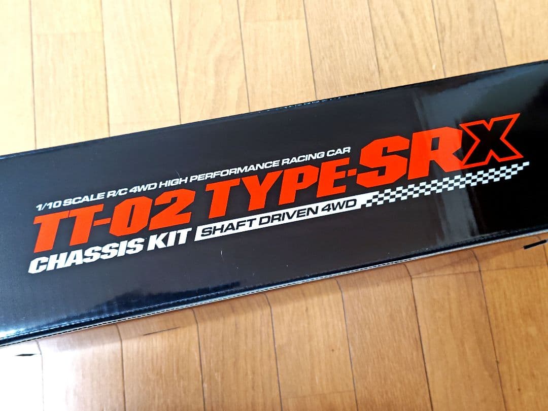新品 OPパーツ付 TAMIYA TT-02 TYPE-SRXシャーシキット