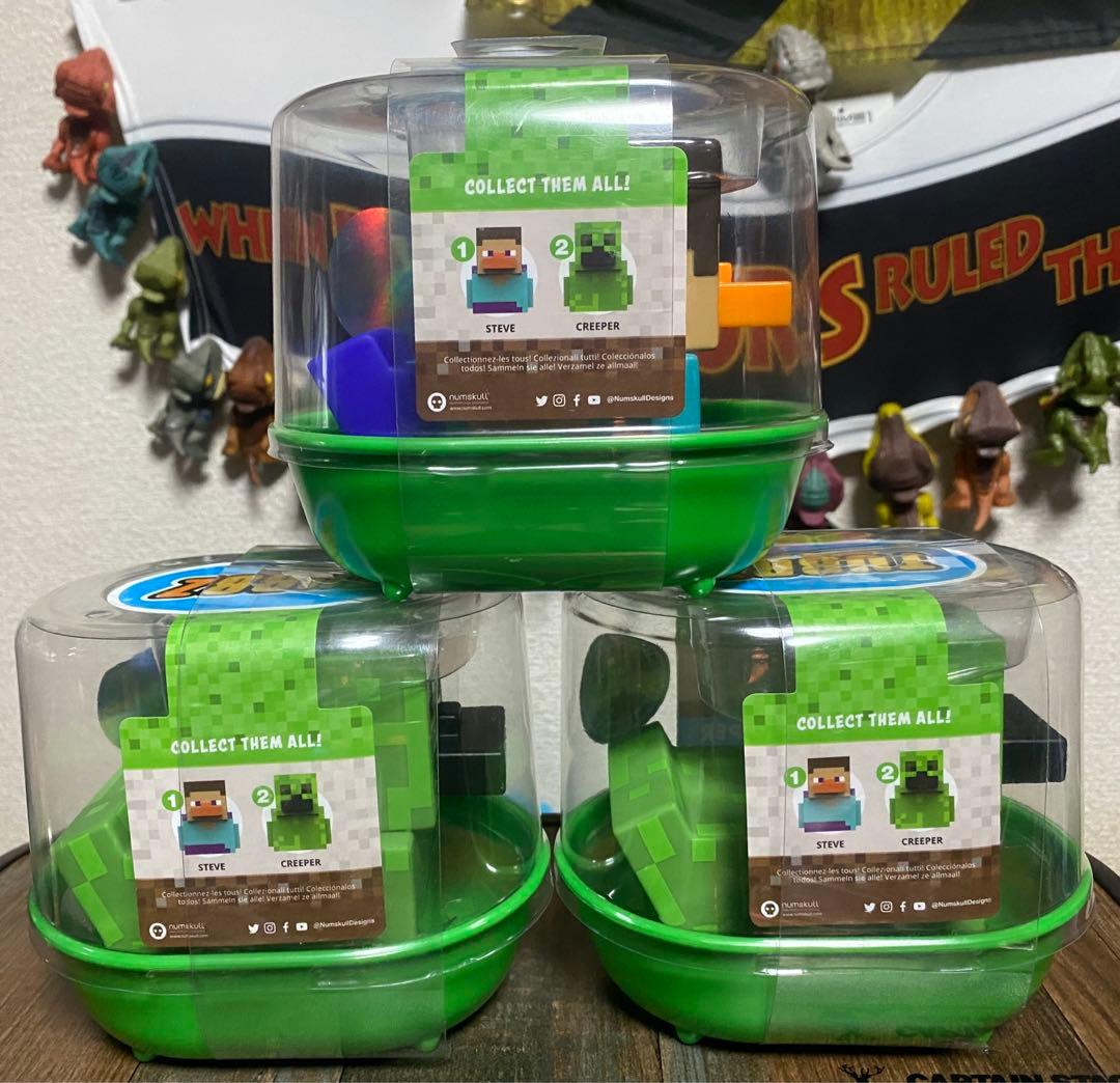 マインクラフト コスプレダック TUBBZ スティーブ クリーパー 3体セット