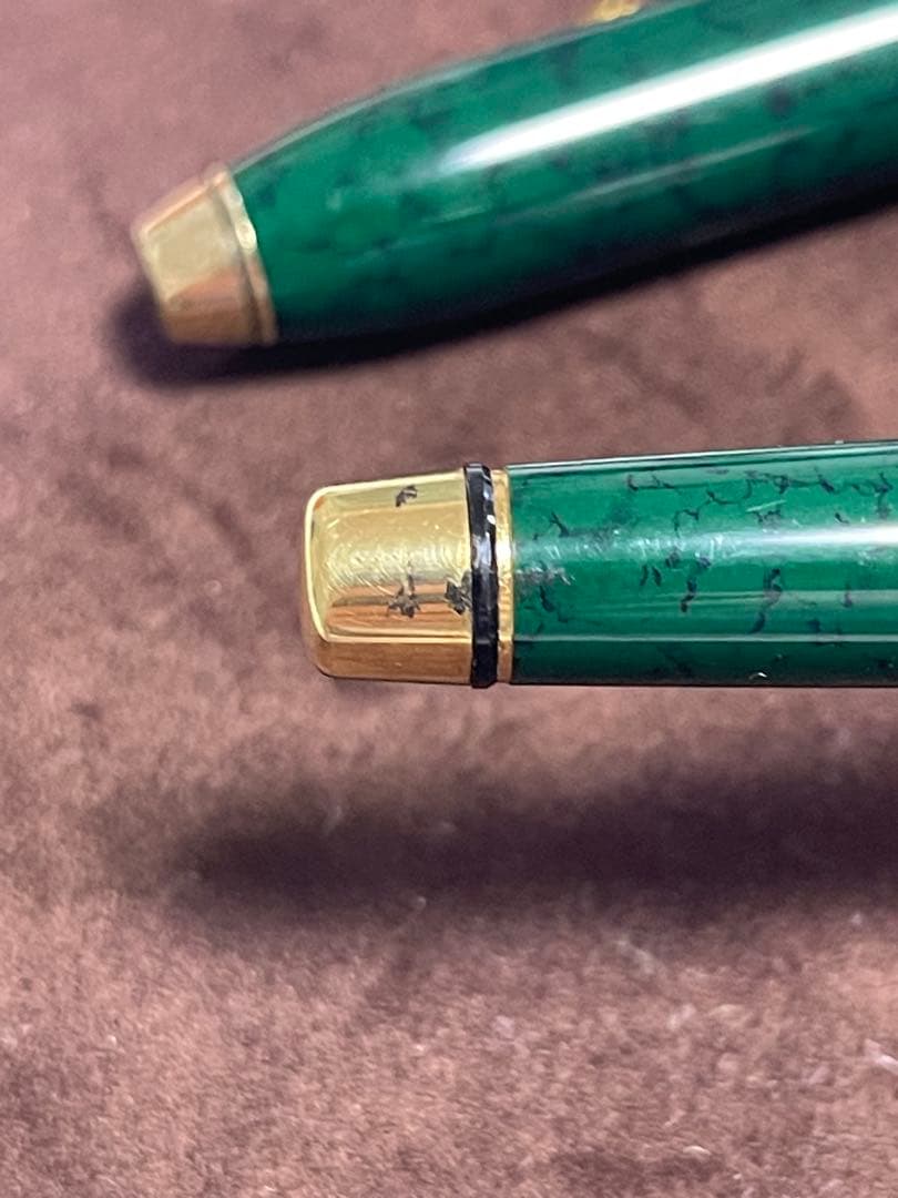 CROSS 万年筆 マーブルグリーン 14K585