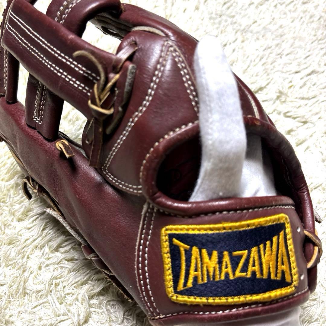 玉澤 タマザワ TAMAZAWA 左投げ 野球グローブ ダークブラウン 一般軟式