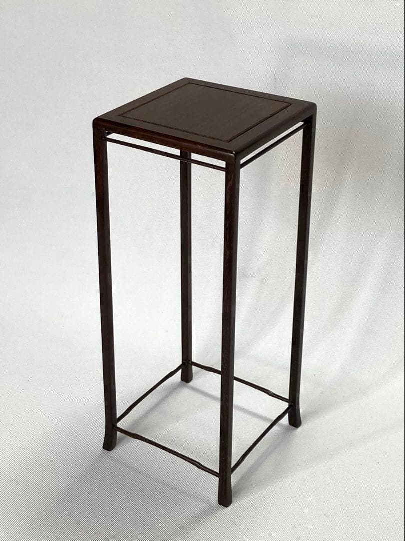 飾り台　小品盆栽台　花台　紫檀　茶華道具　中国美術　レトロ　ミニ　GA2