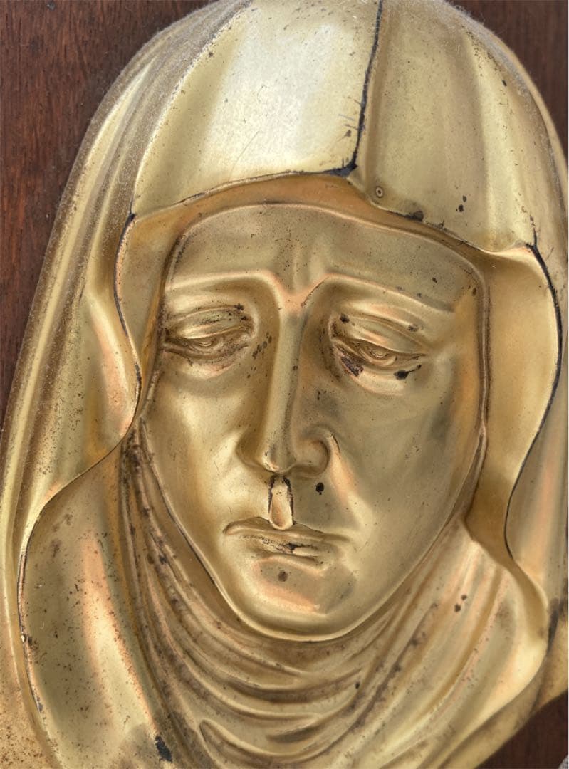 アンティーク雑貨 Religious wall decorations wood and iron