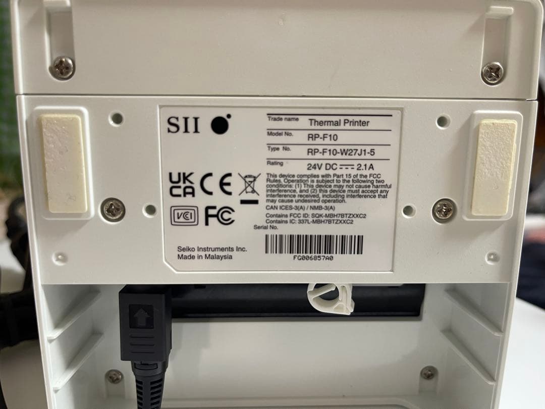 【HK】美品　SIIサーマルプリンター＆ドロアー　RP-F10エアレジ対応