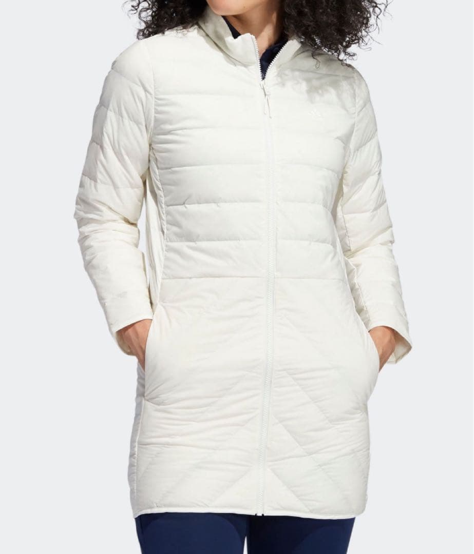 adidas golf ソリッド長袖ダウンワンピース