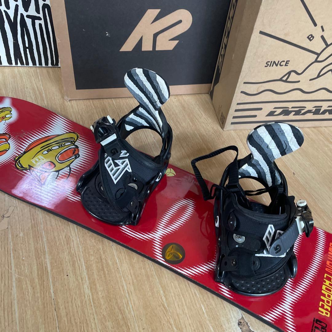 BURTON　キッズスノーボードセット　95cm　バートン　バイン付3点セット