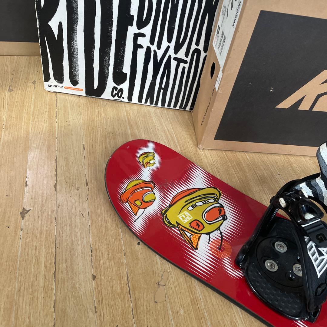 BURTON　キッズスノーボードセット　95cm　バートン　バイン付3点セット