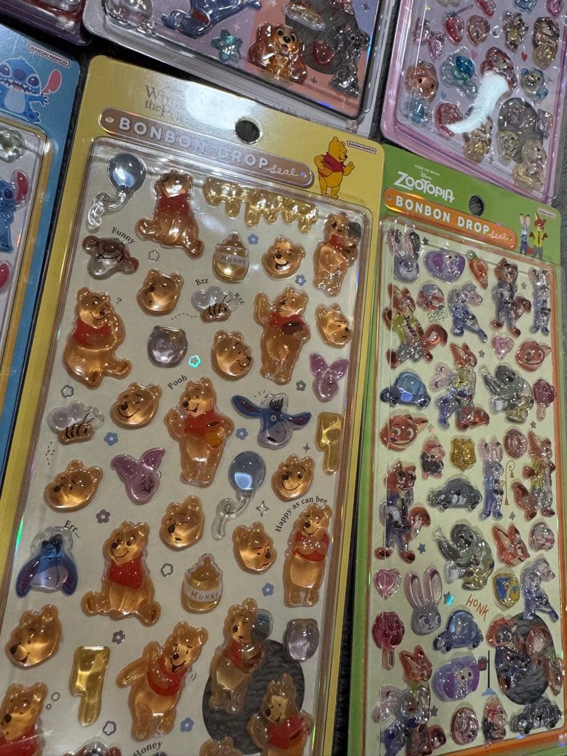 【確実正規品！！！】ディズニーボンボンドロップ シール 8セット