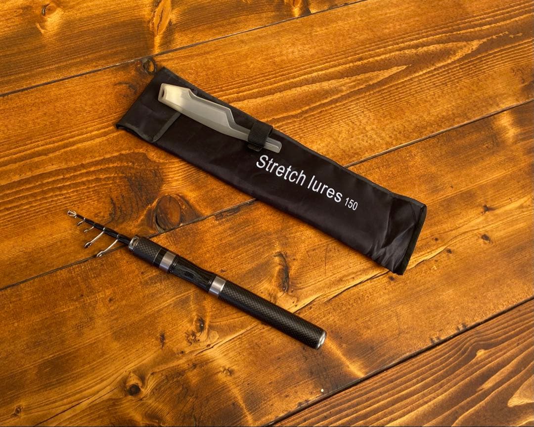 トラウトセット　トラウトロッド　5ft 渓流釣り　超軽量　カーボンロッド　リール