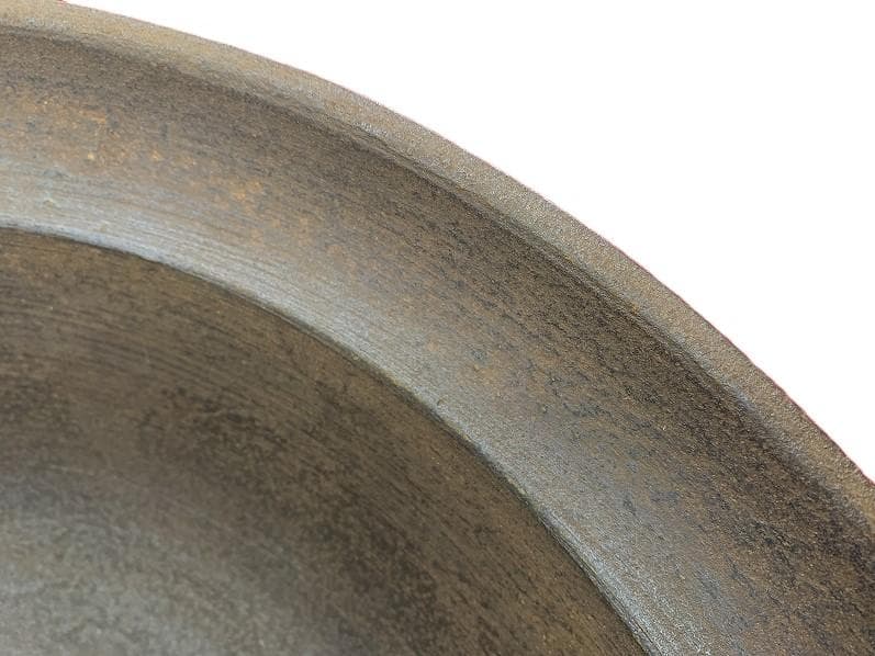 古道具 大きな和鉄鋳の鉄鍋 直径(外径）約61㎝ 古民具 大鍋 深鍋 茹で鍋