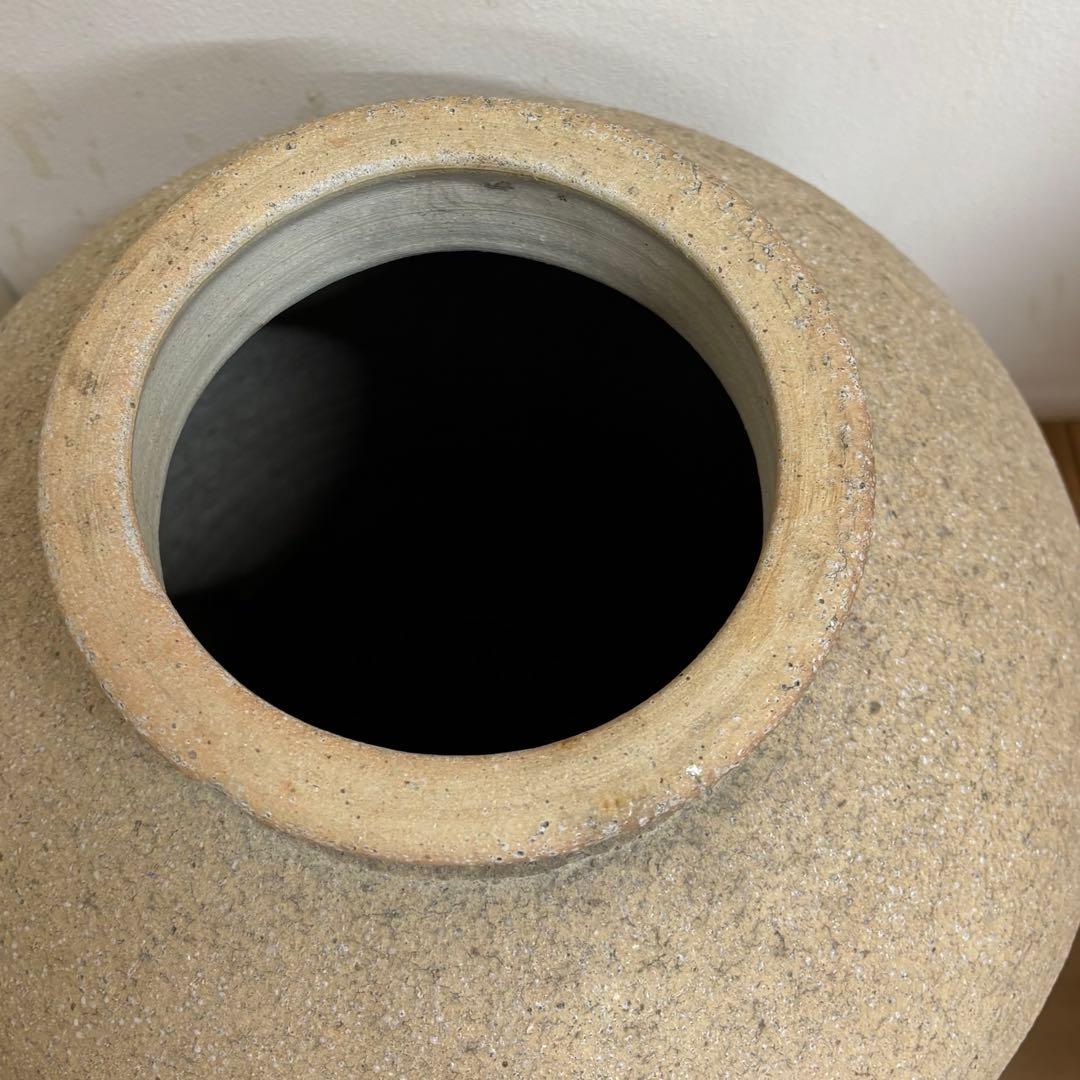 信楽焼 壺 高さ58 cm／和風 陶器 花器