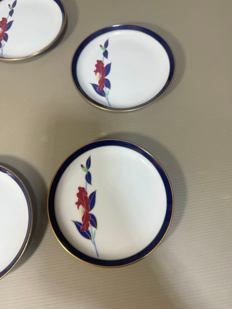 2314 香蘭社　金彩　皿　5客　未使用