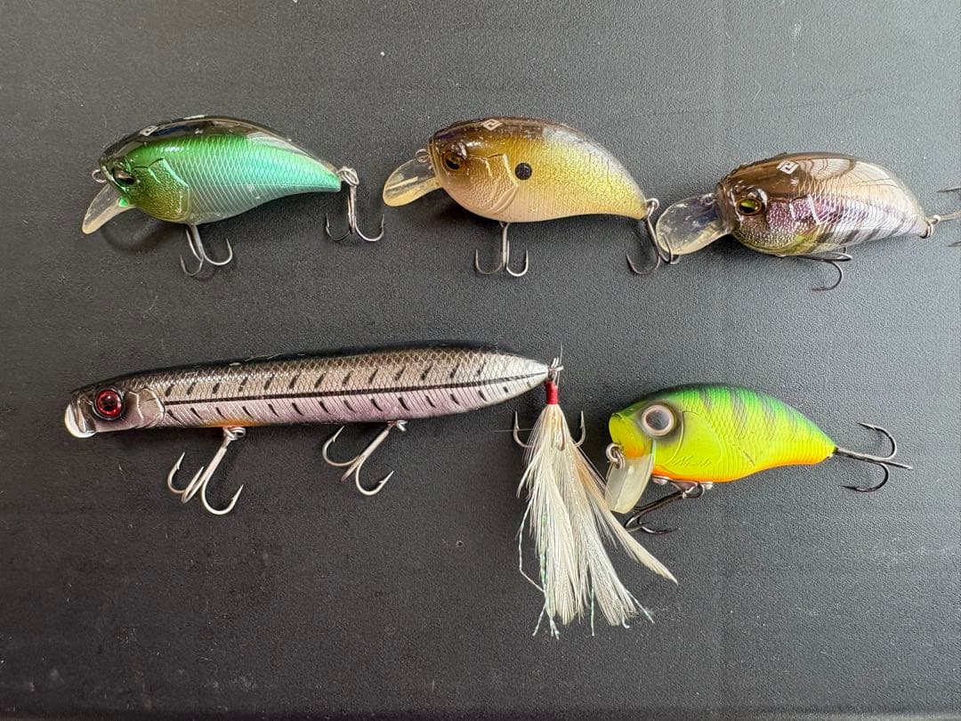 バス釣り　レベルクランク・スピナーベイトなど