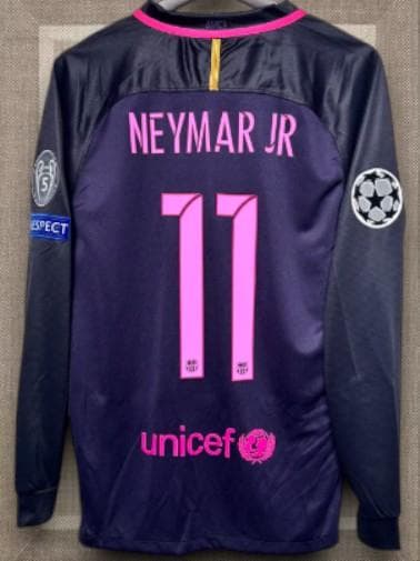 FCバルセロナ アウェイ レトロ 長袖 シャツ 11番 ネイマール