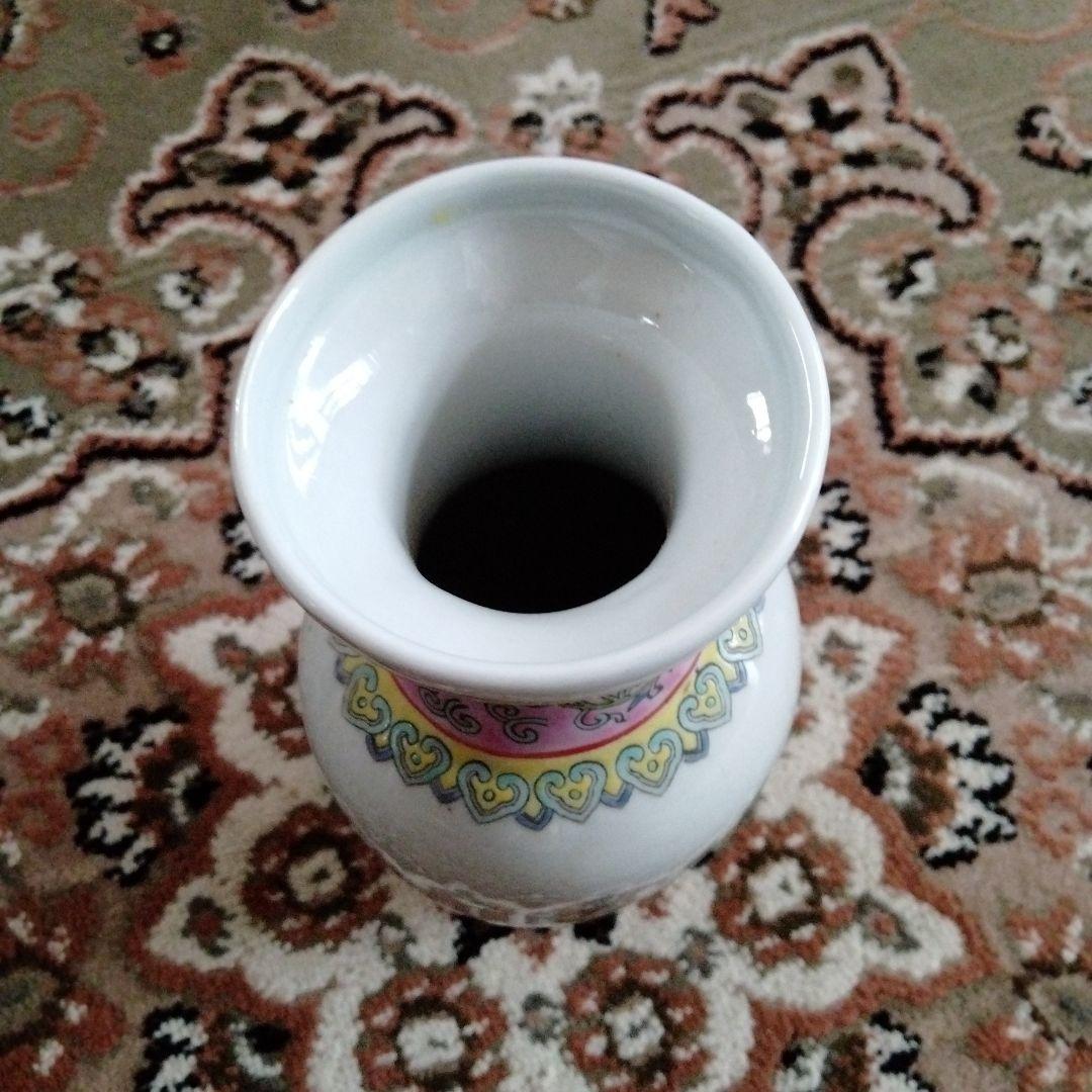 貴重中国骨董陶芸中国七十年代景徳鎮最高級手造り陶磁器 国営手工精製花瓶　 在銘