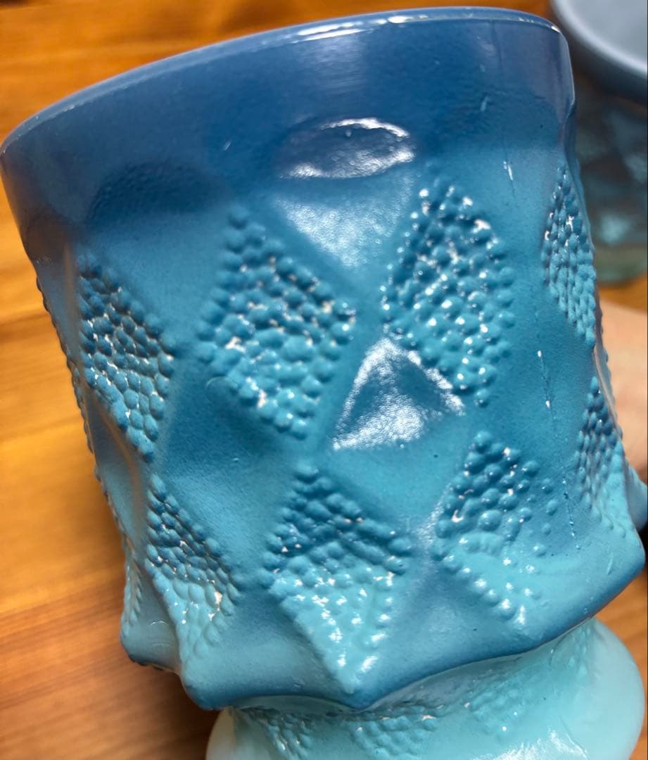 Fire King マグカップ ブルー 3個