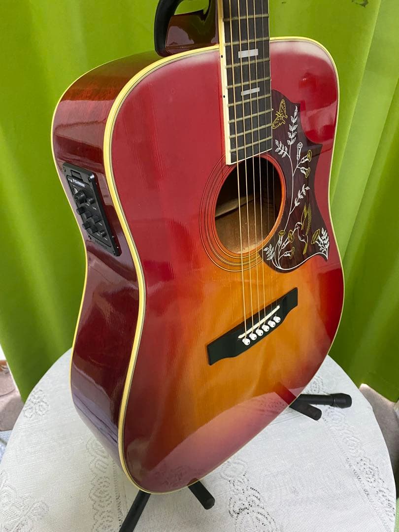 新春特価　ビンテージMorris WH-20　ハミングバード エレアコ音出し良好